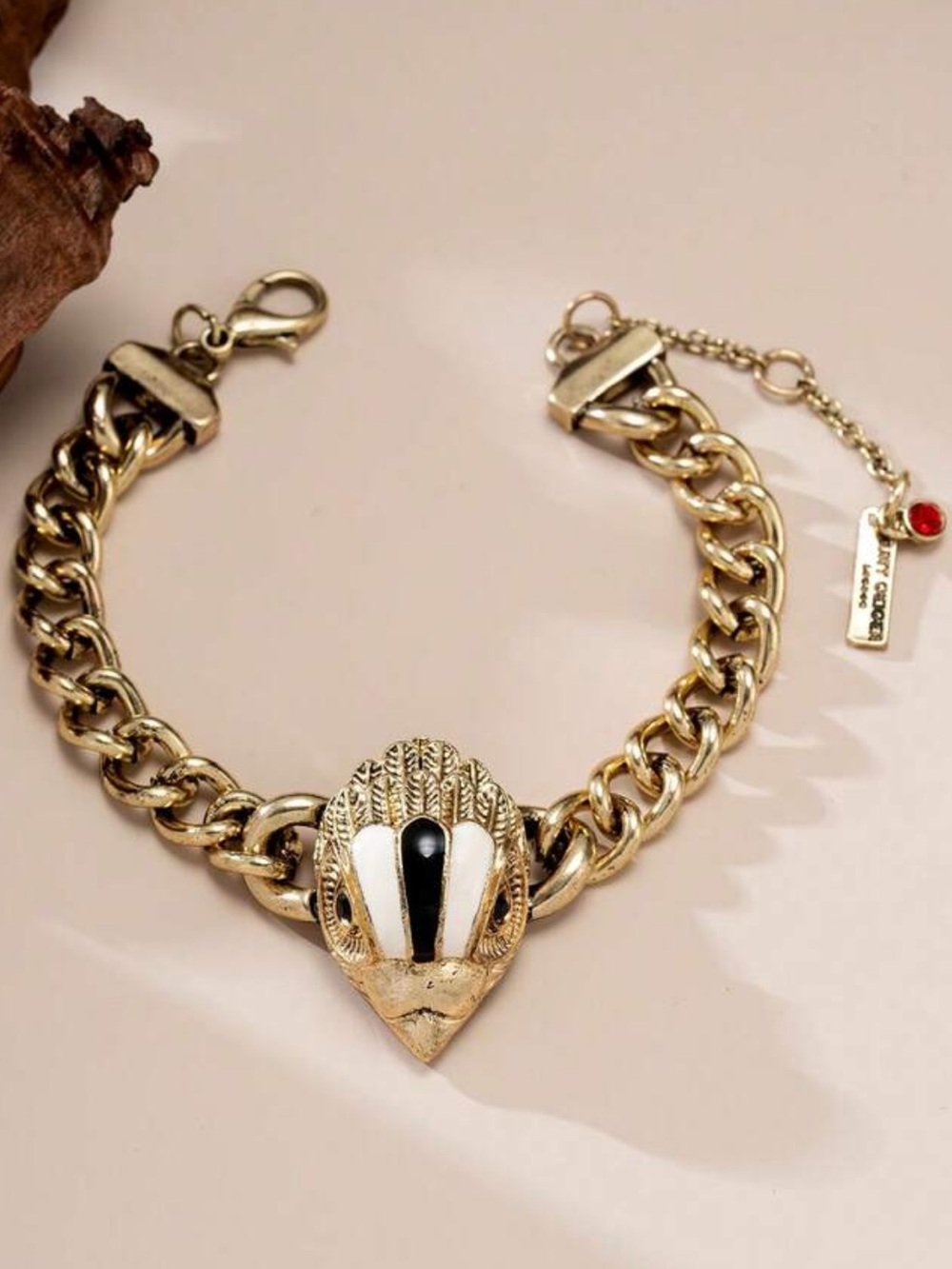 New Kurt Geiger Gold-Tone Statement Bracelet